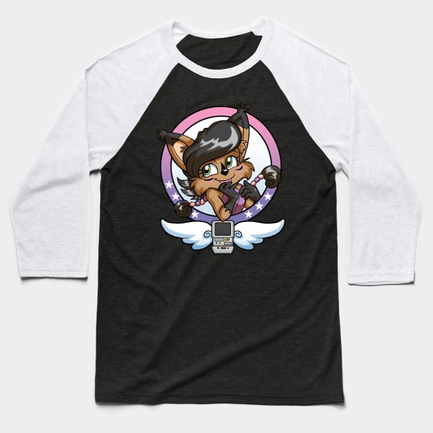 Digital Nicki Baseball T-Shirt by Zorilita